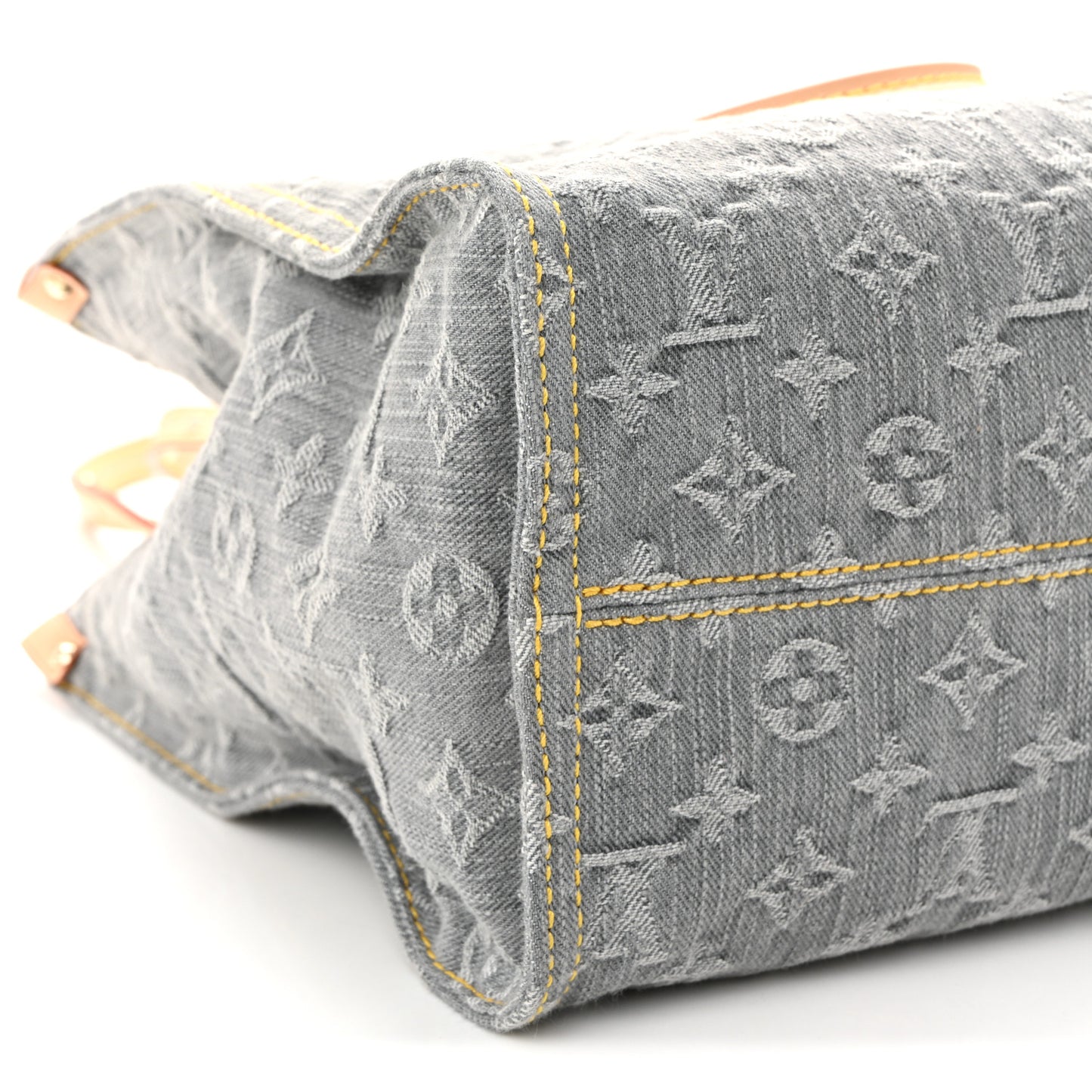 Monogram Denim Onthego MM Washed Grey