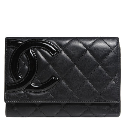 Chanel Calfskin Quilted Cambon Flap Wallet Black 1 of 7