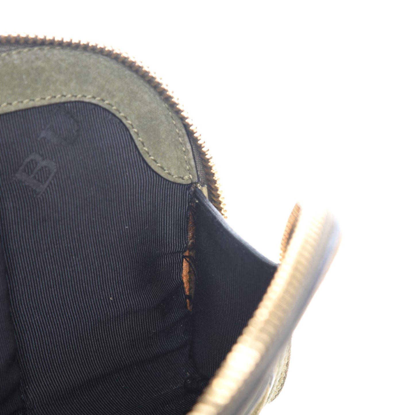 Prorsum Grainy Nubuck Alma Fox Clutch Olive
