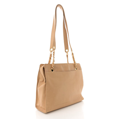 Chanel Lambskin CC Shoulder Bag Beige 3 of 14