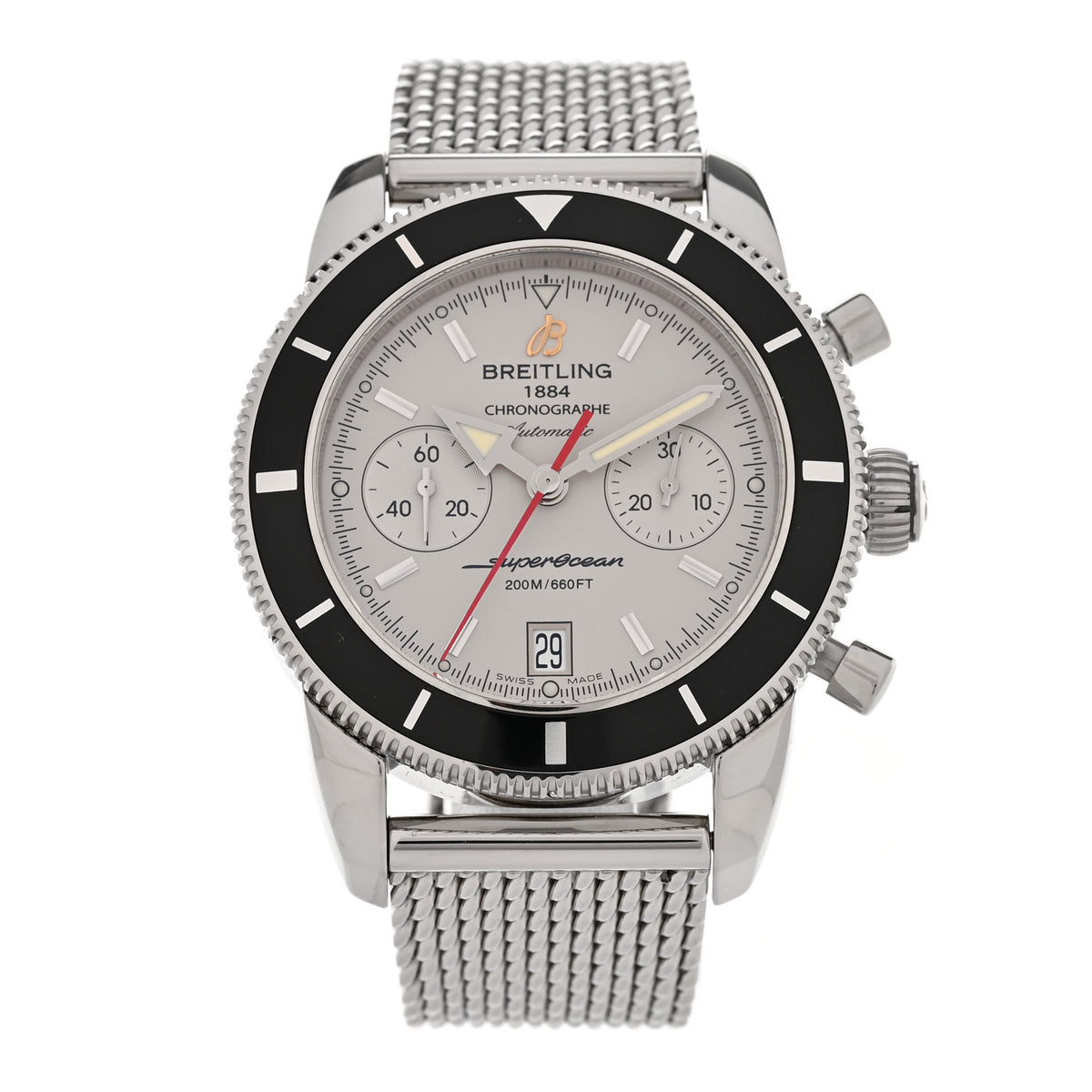 Breitling Stainless Steel 44mm Superocean Heritage Automatic Watch White A23370 1 of 5