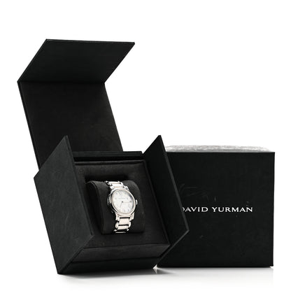 David Yurman Stainless Steel Diamond Mother of Pearl 38mm Classic Quartz Watch 5 of 5