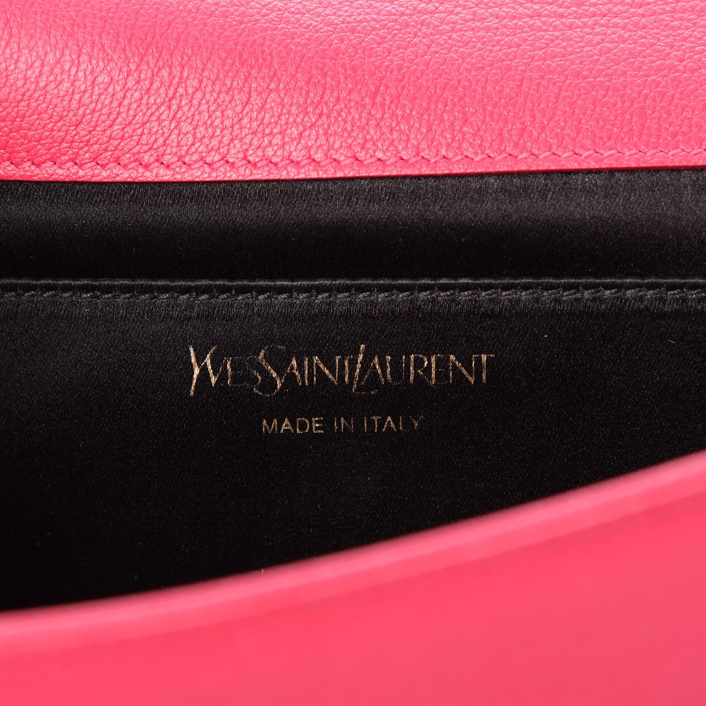 Calfskin Large Belle De Jour Clutch Lipstick Fuchsia