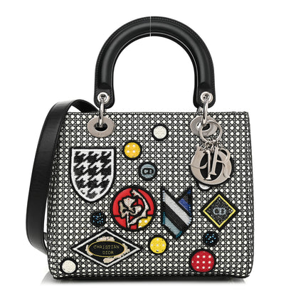 Christian Dior Micro-Cannage Smooth Calfskin Medium Lucky Badges Lady Dior Multicolor 1 of 8