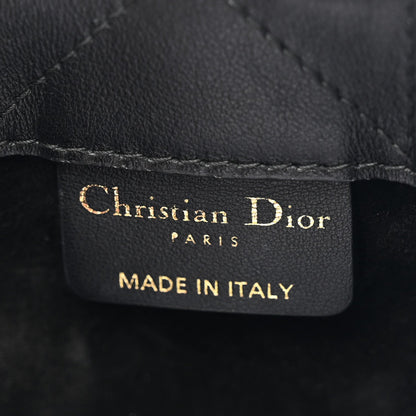 Christian Dior Calfksin Macrocannage Mini Book Tote Black 6 of 10