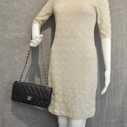 Chanel Caviar East West Flap Black SHW 2 of 8