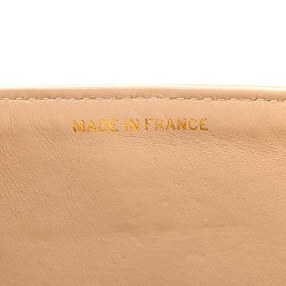 Chanel Lambskin Chevron Quilted Medium Double Flap Beige 7 of 14