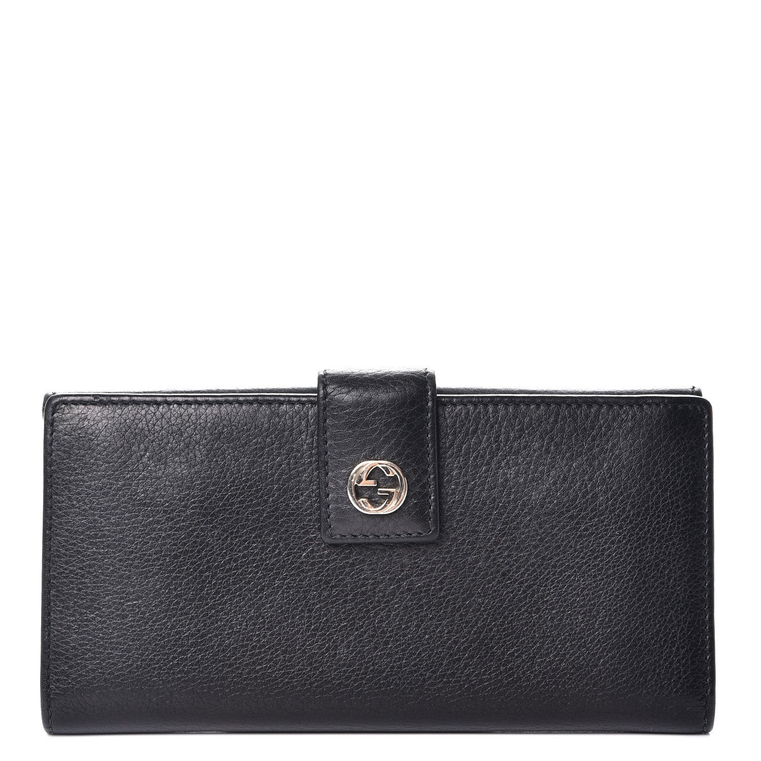 Gucci Cellarius Calfskin Miss GG Continental Wallet Black 1 of 8