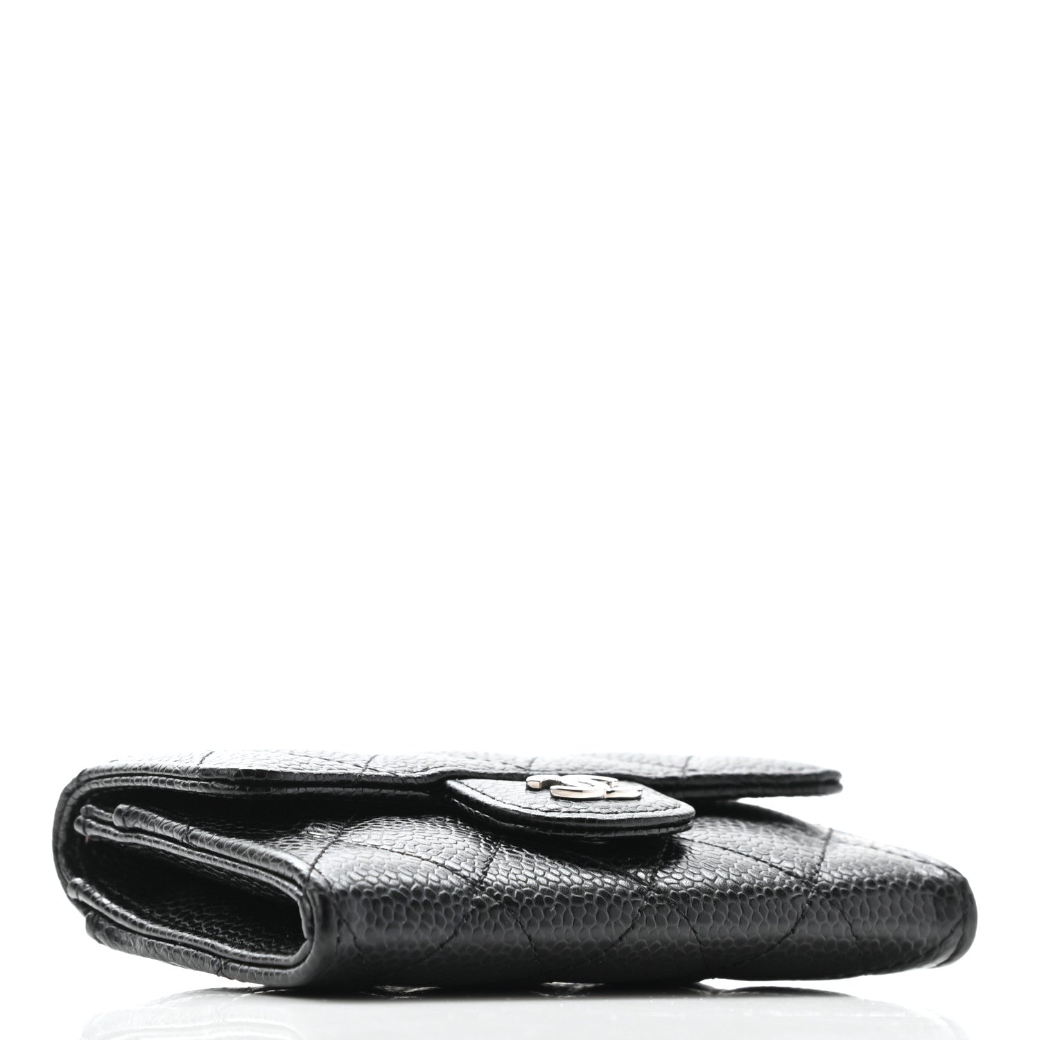 Chanel Caviar Quilted Flap Card Holder Wallet Black 4 of 7