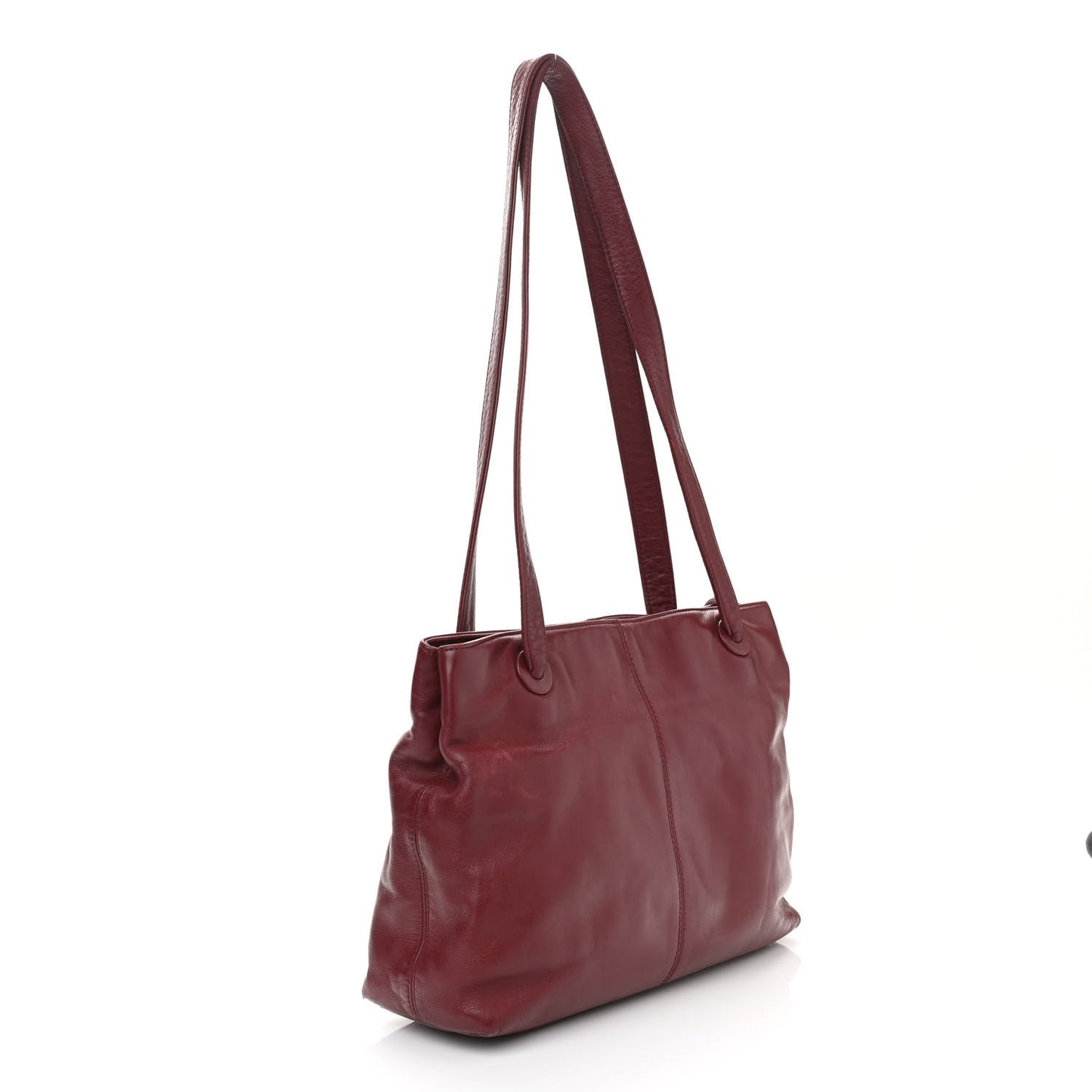 Calfskin CC Shoulder Bag Red