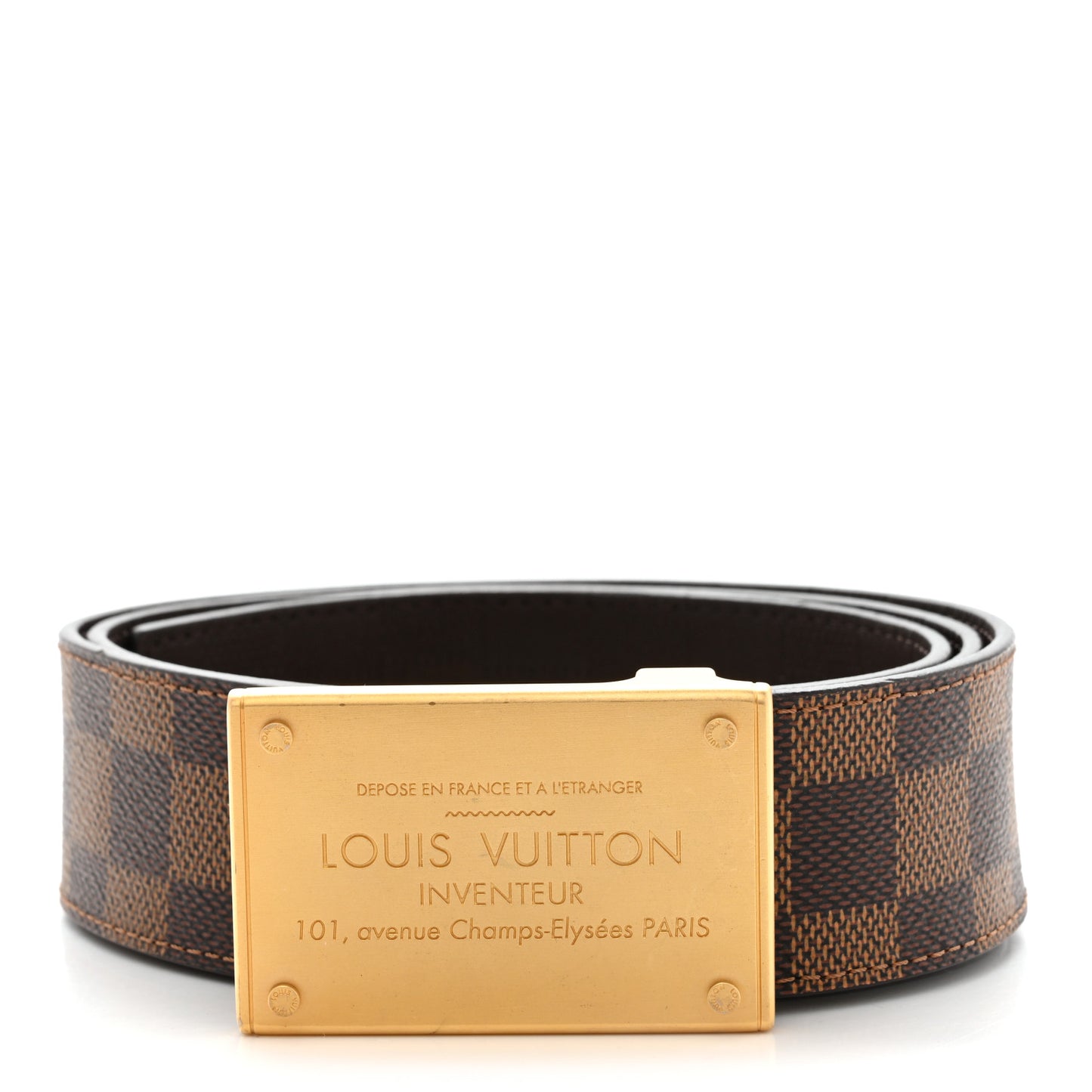 Damier Ebene Inventeur 90 36 Belt
