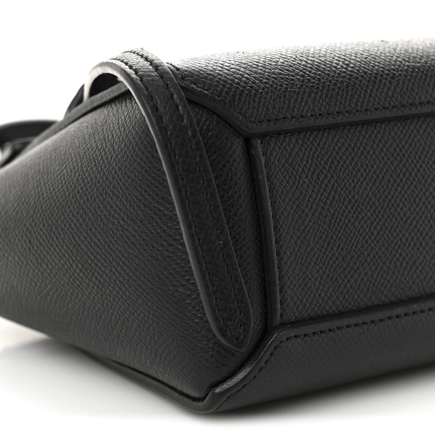 Grained Calfskin Pico Belt Bag Black