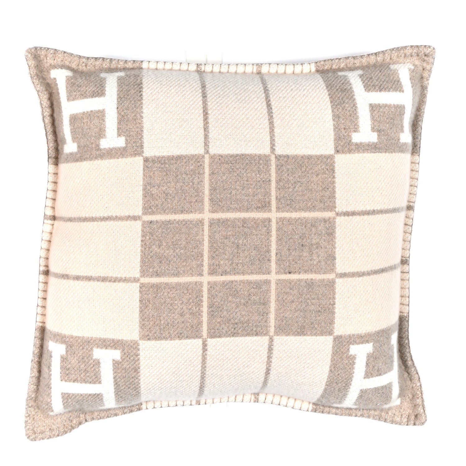 Hermes Wool Cashmere Avalon III Pillow PM Coco Camomille 1 of 3