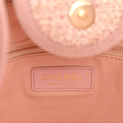 Chanel Straw Lurex Large Deauville Tote Pink 5 of 11