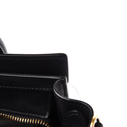 Celine Smooth Calfskin Nano Luggage Black 9 of 12
