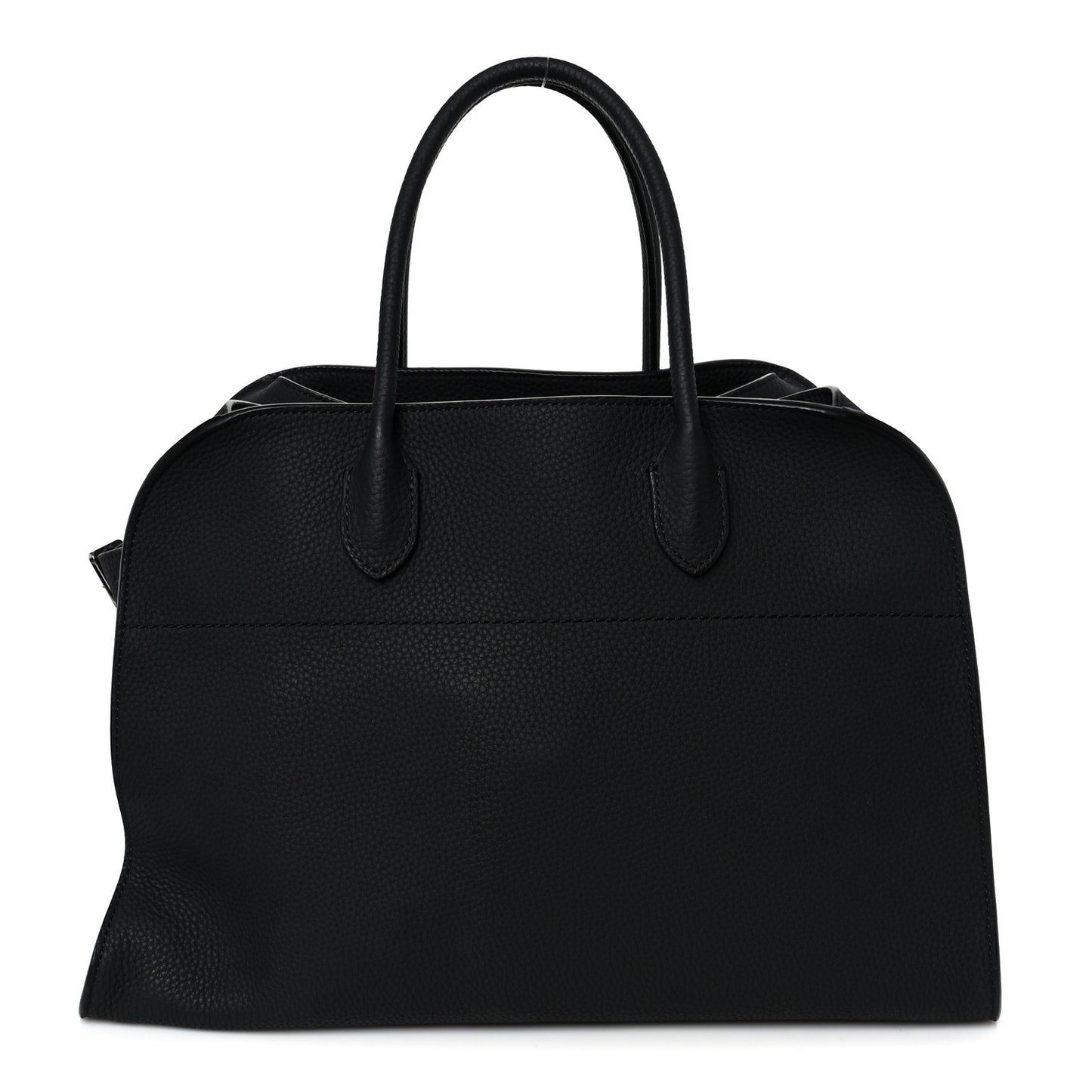 Matte Grained Calfskin Soft Margaux 15 Black