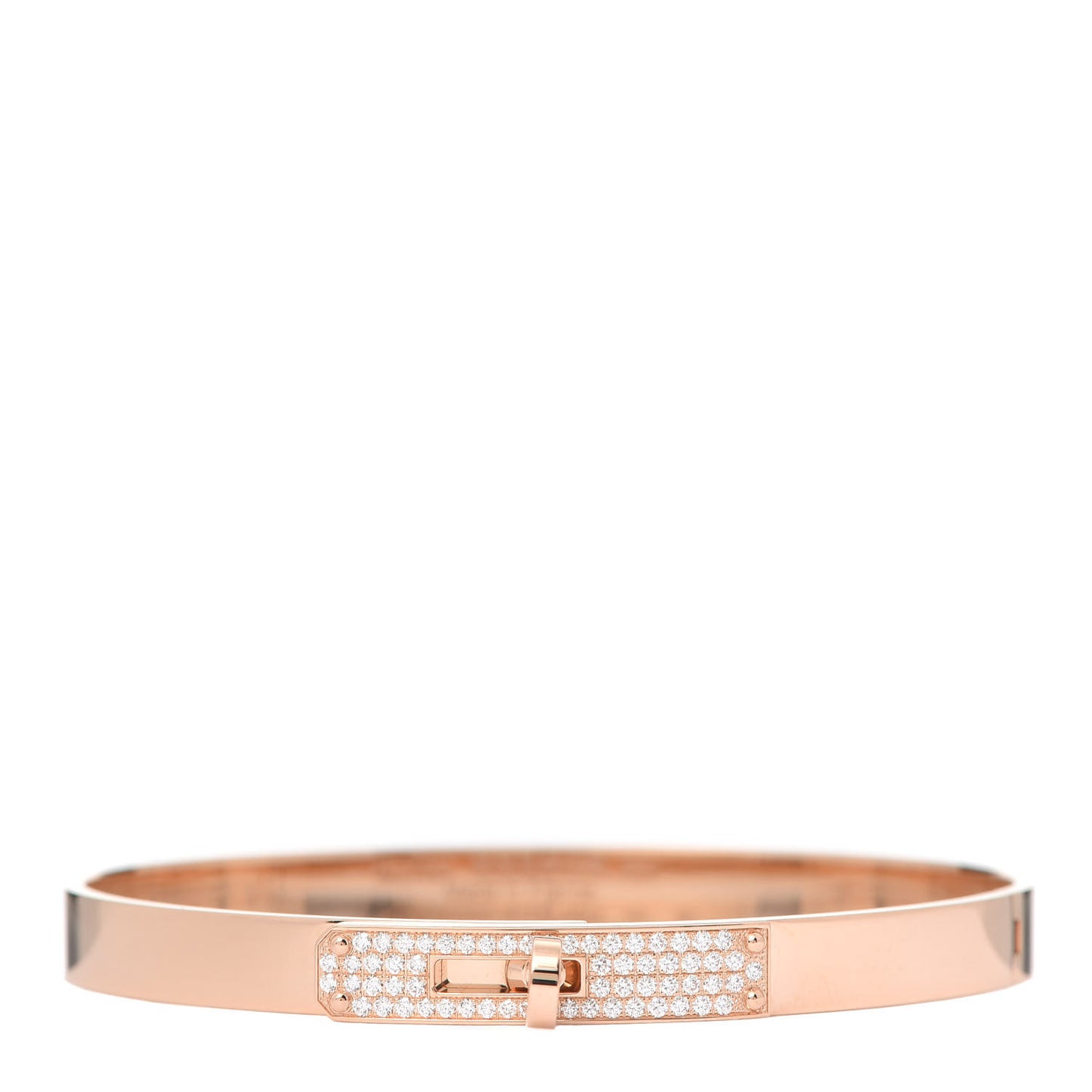18K Rose Gold Diamond PM Kelly Pave Bracelet SH