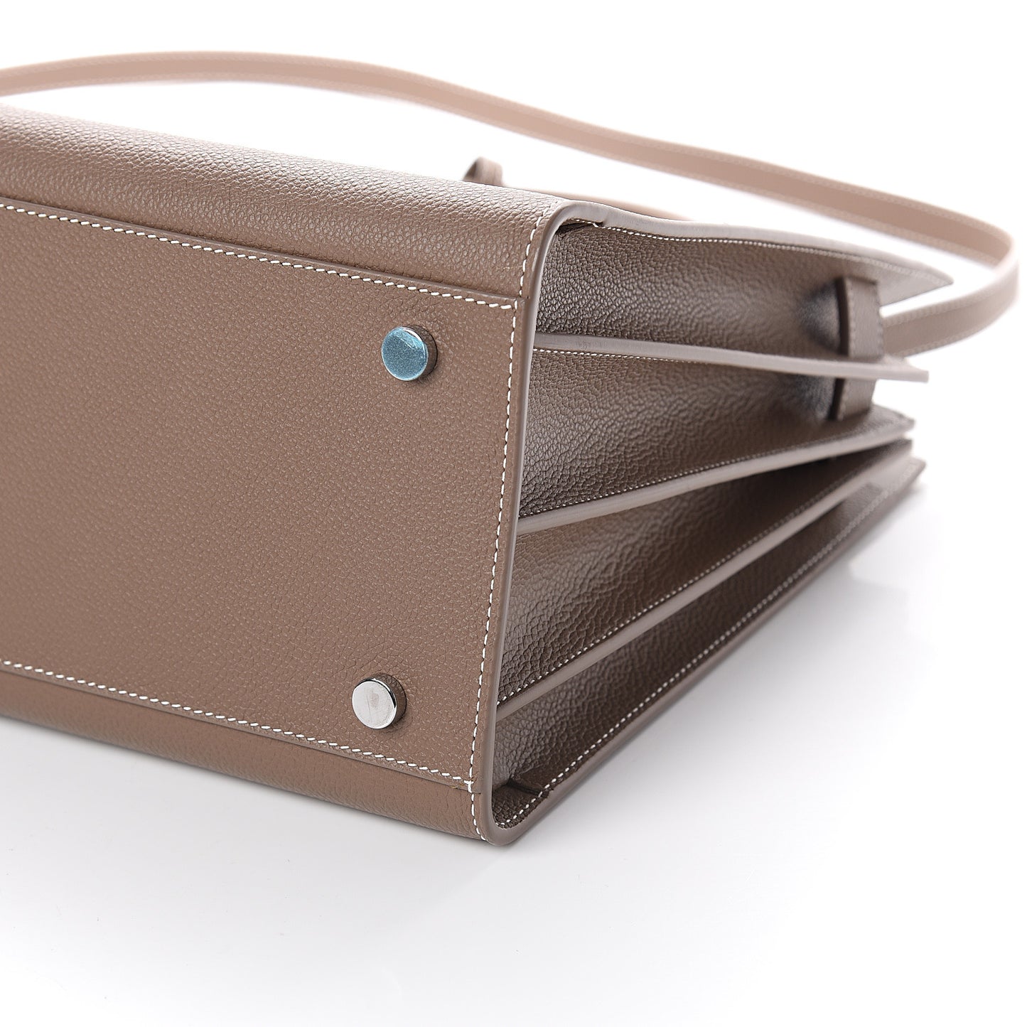 Grained Calfskin Small Sac De Jour Taupe