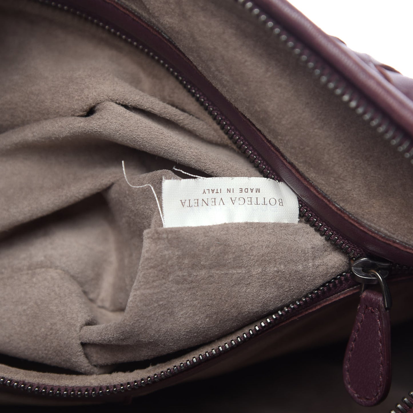 Nappa Intrecciato Large Veneta Hobo Aubergine