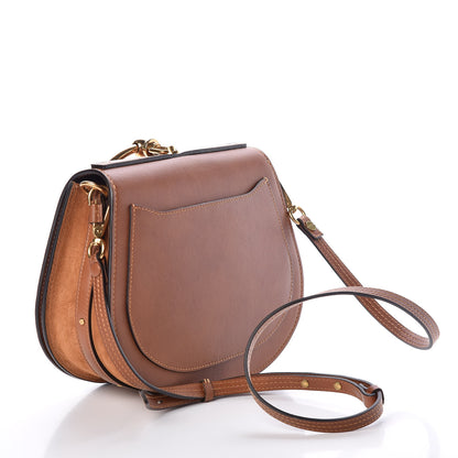 Chloe Calfskin Suede Medium Nile Bracelet Bag Caramel 3 of 8