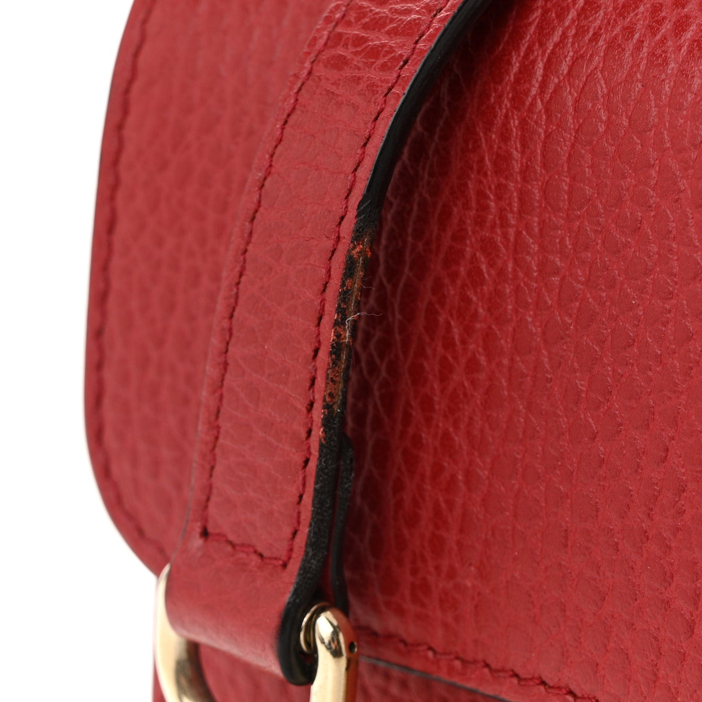Dollar Calfskin Small Interlocking G Shoulder Bag Red