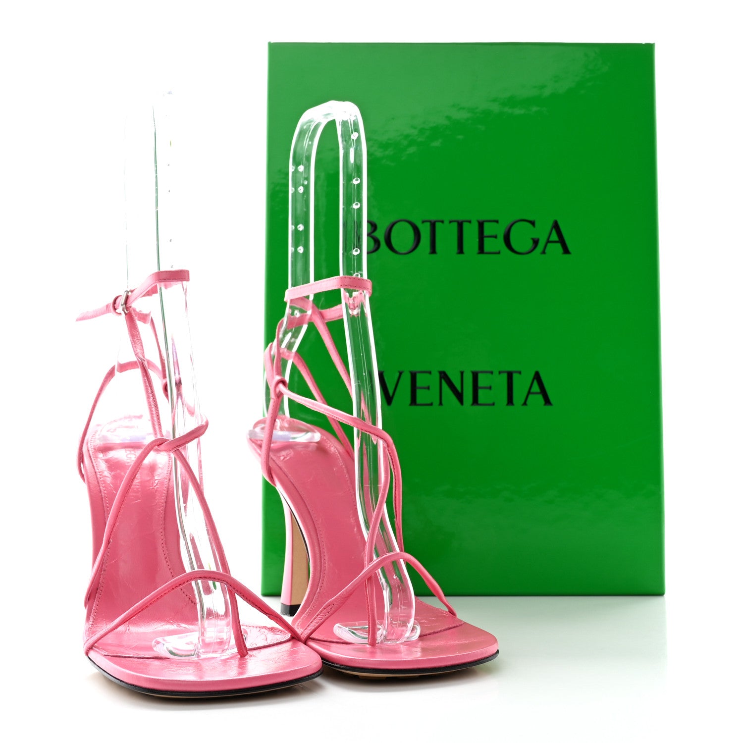 Bottega Veneta Crush Calfskin The Line 90mm Sandals 36.5 Milkshake 13 of 13
