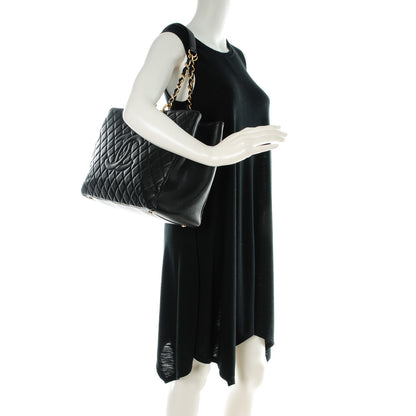 Chanel Caviar Quilted XL Grand Shopping Tote GST Black 2 of 10