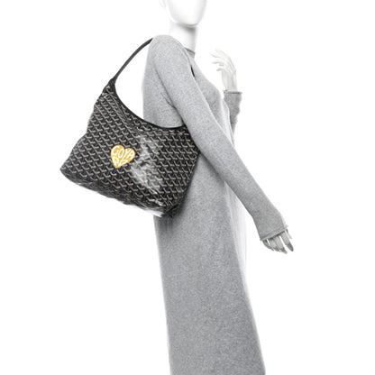 Goyard Goyardine Coeur Boheme Hobo Black 2 of 12