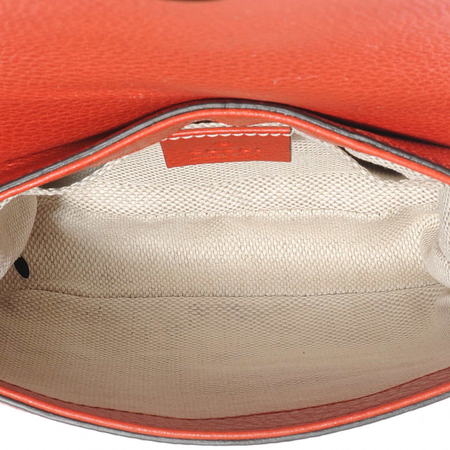 Pebbled Calfskin Small Soho Flap Crossbody Sun Orange