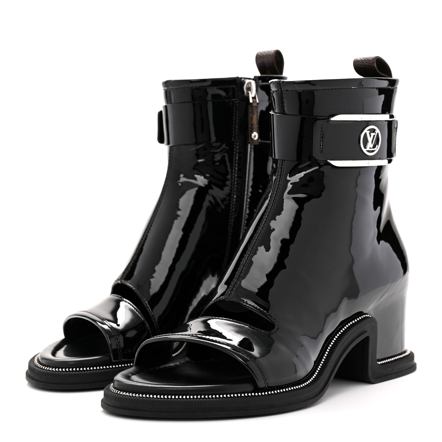 Patent Calfskin Moonlight Boots 37 Black