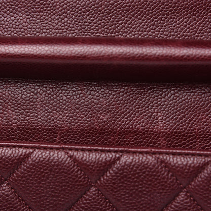 Chanel Caviar Quilted Large Retro Class Flap Burgundy 17 of 18