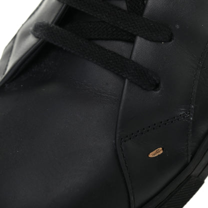 Fendi Calfskin FF Mens Low Top Sneakers 12 Black Brown 14 of 16