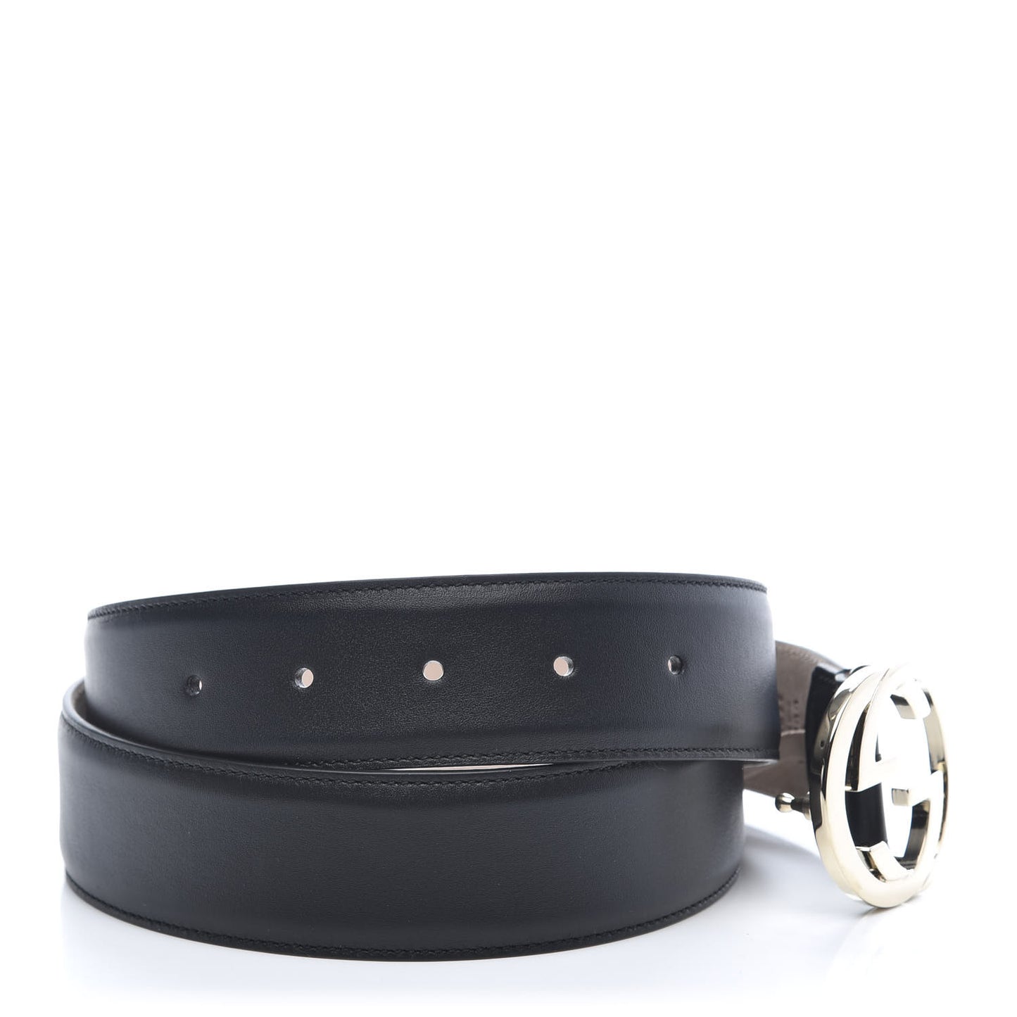 Calfskin Interlocking G 37mm Belt 85 34 Black