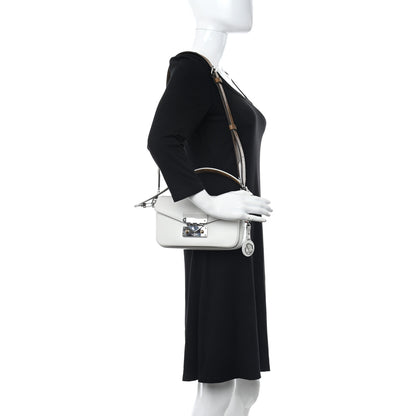 Louis Vuitton Calfskin Reverse Monogram Swing White 2 of 9
