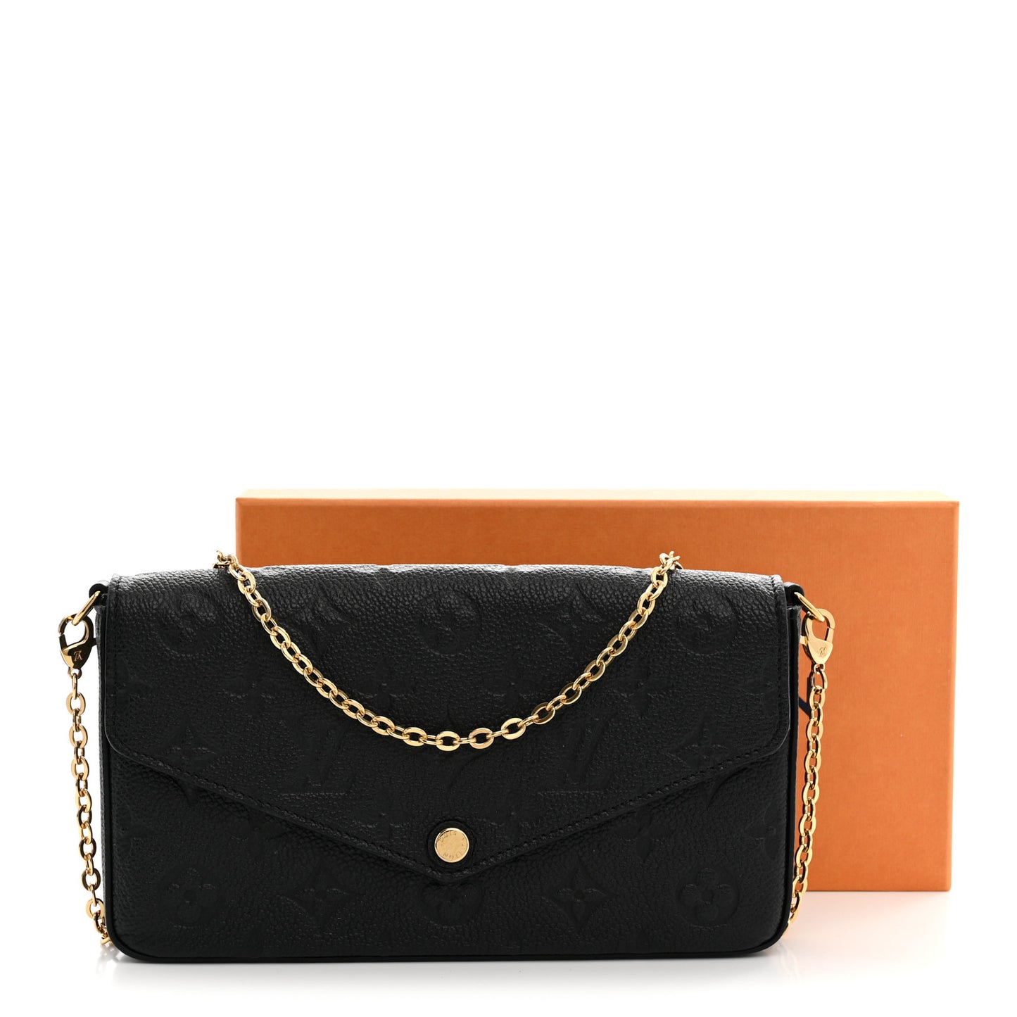 Empreinte Pochette Felicie Chain Wallet Black