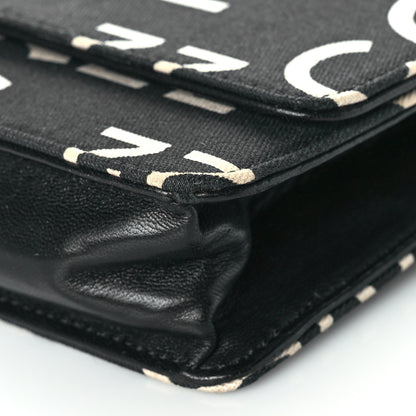 Chanel Denim Coco Wallet On Chain WOC Black 8 of 11