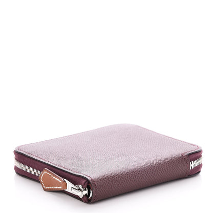 Hermes Epsom Silk'in Compact Wallet Bordeaux 4 of 8