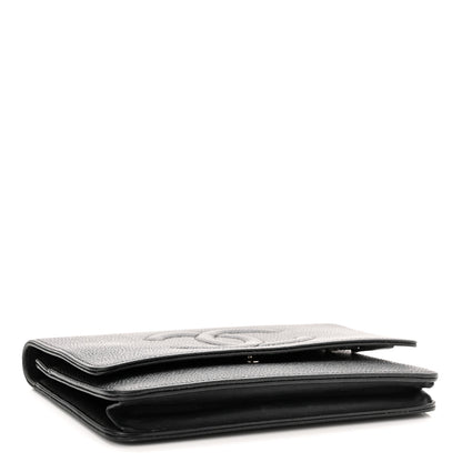 Chanel Caviar Timeless CC Wallet On Chain WOC Black 4 of 14