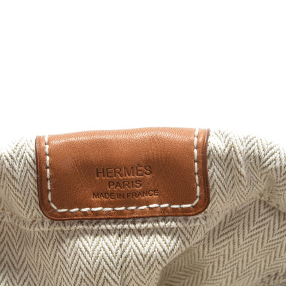 Hermes Canvas Barenia Fourbi 25 MM Pouch Naturel Fauve 8 of 9