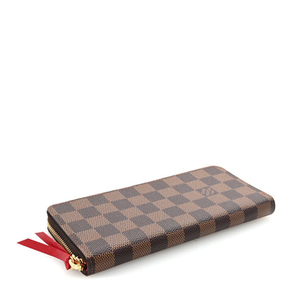 Louis Vuitton Damier Ebene Clemence Wallet Cherry 4 of 7
