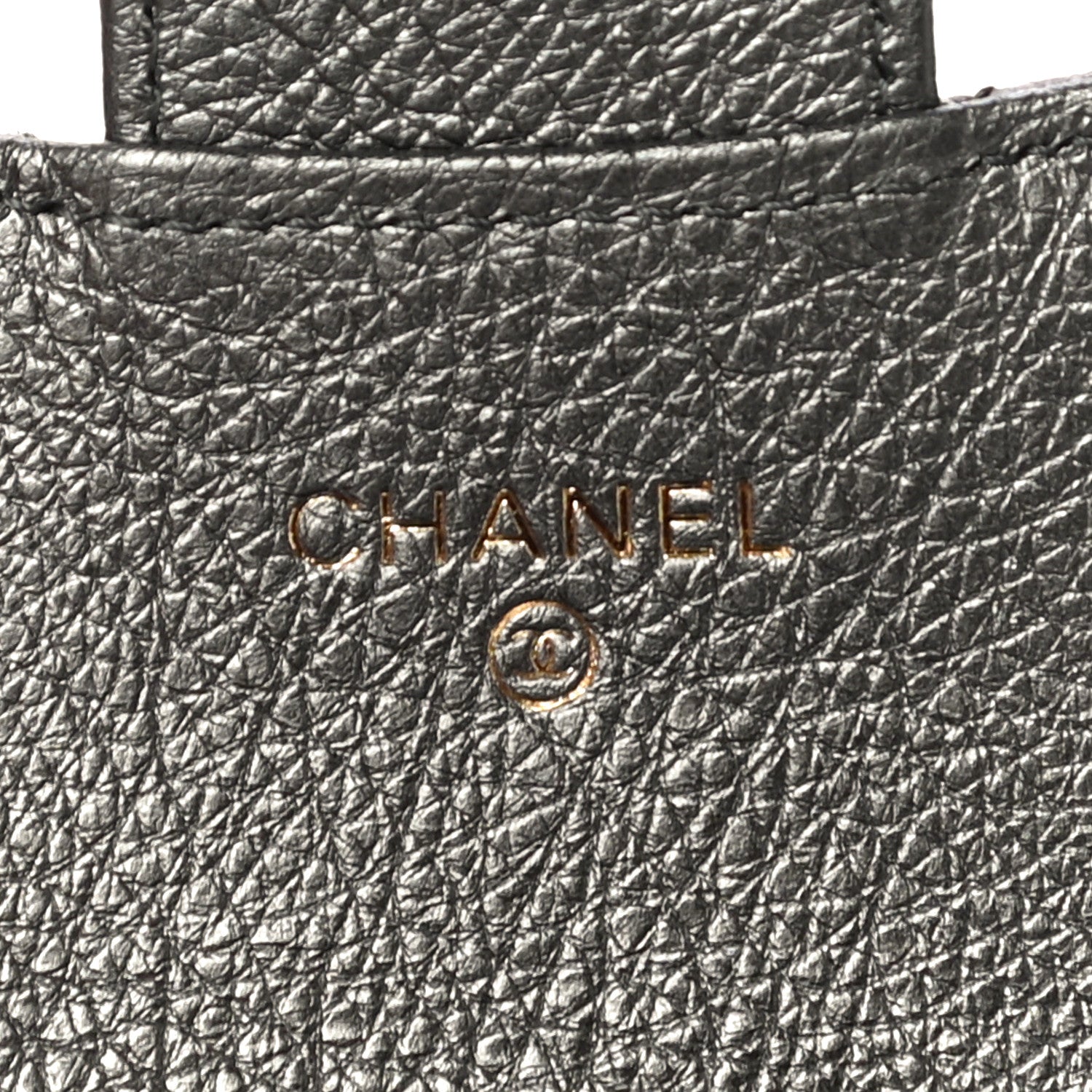 Chanel Metallic Calfskin Quilted Reissue Flap Card Holder Grey 6 of 12