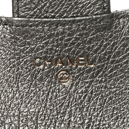 Chanel Metallic Calfskin Quilted Reissue Flap Card Holder Grey 6 of 12