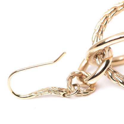 Louis Vuitton JOHN HARDY 18K Yellow Gold Classic Chain Drop Earrings 5 of 5