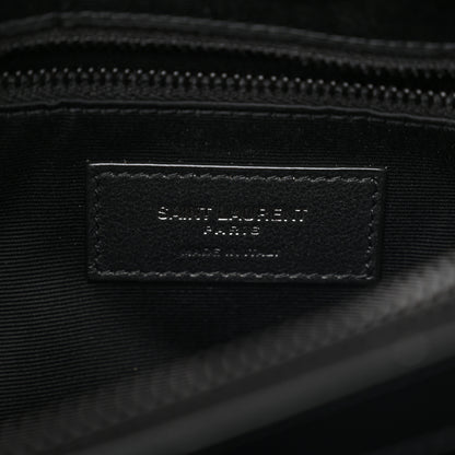 Saint Laurent Calfskin Y Quilted Monogram Monochrome Medium Loulou Chain Satchel Black 6 of 11