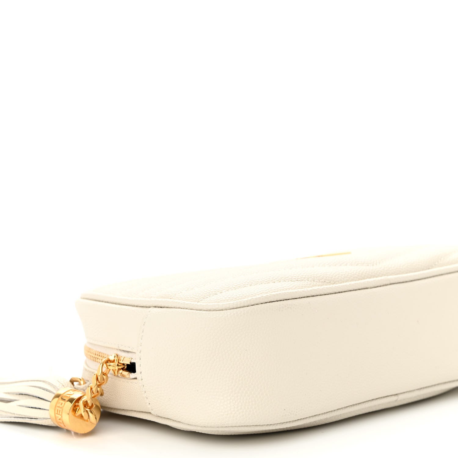 Saint Laurent Grain De Poudre Matelasse Monogram Mini Lou Camera Bag Crema Soft 8 of 9