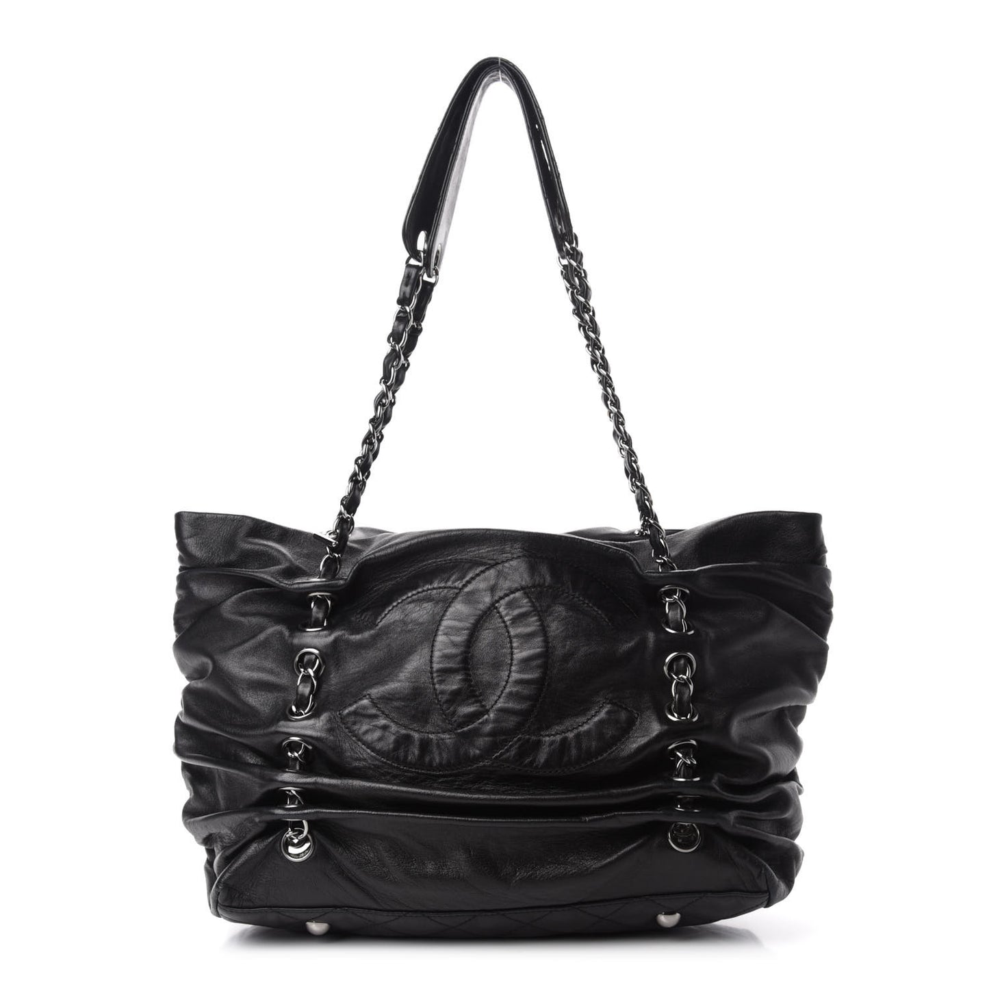 Calfskin Timeless Chain Tote Black