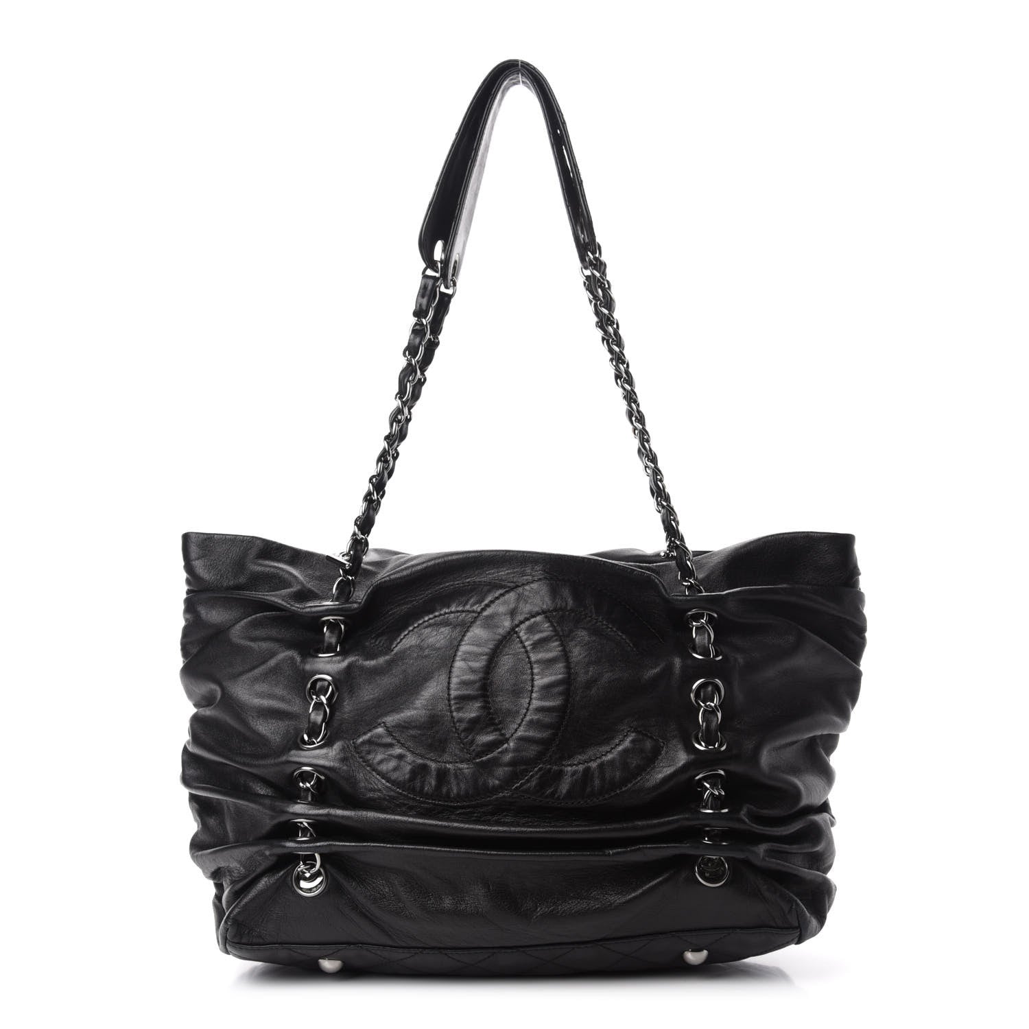 Chanel Calfskin Timeless Chain Tote Black 1 of 12