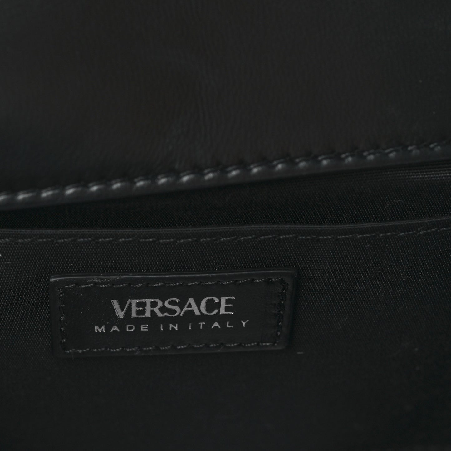 Nappa Quilted Medusa Small Chain Shoulder Bag Black