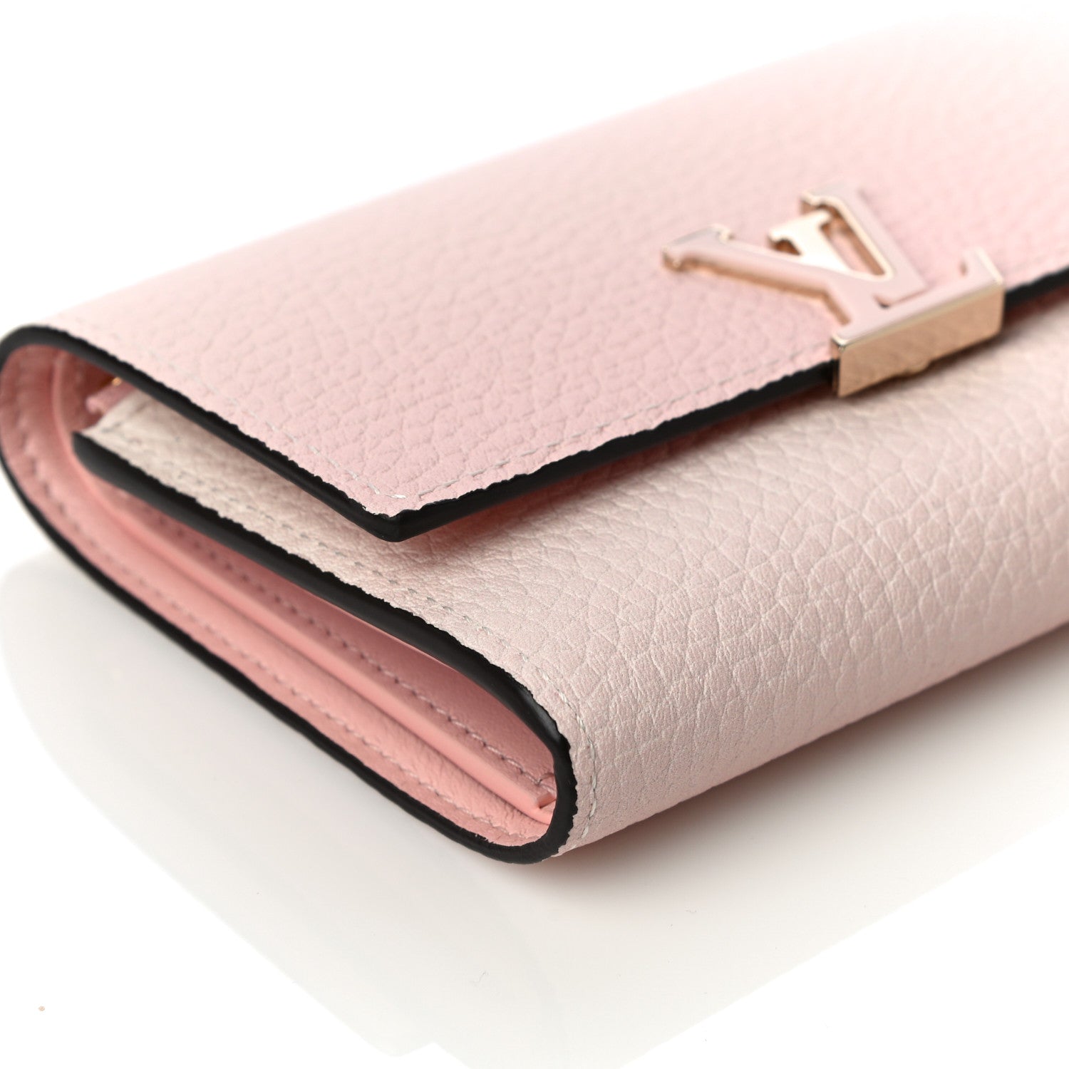 Louis Vuitton Taurillon Capucines Compact Wallet Rose 8 of 11