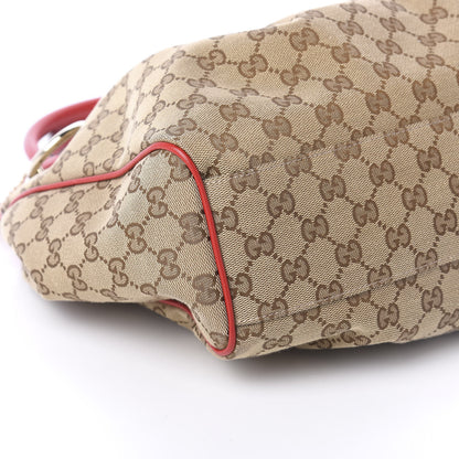 Gucci Monogram Medium Sukey Tote Red 6 of 12